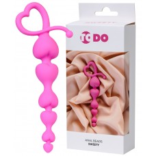 Розовая анальная цепочка ToDo by Toyfa Sweety